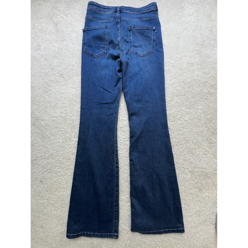 Pilcro Anthropology The Icon Flare Jeans Dark Indigo Wash, Women's 29 - Picture 3 of 8